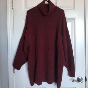 Red Sweater Dress H&M Size Large, Soft & Cozy
